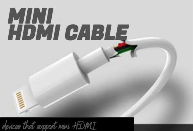 mini hdmi cable uses
